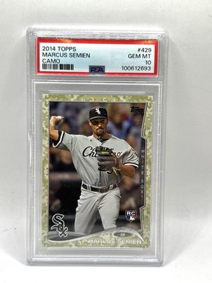 2014 Topps Marcus Semien RC Camo /99 #429 PSA 10 GEM MINT Rookie #2/99