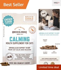 Melatonin-Infused Cat Chews - Stress Relief for Travel, Grooming, Vet Visits
