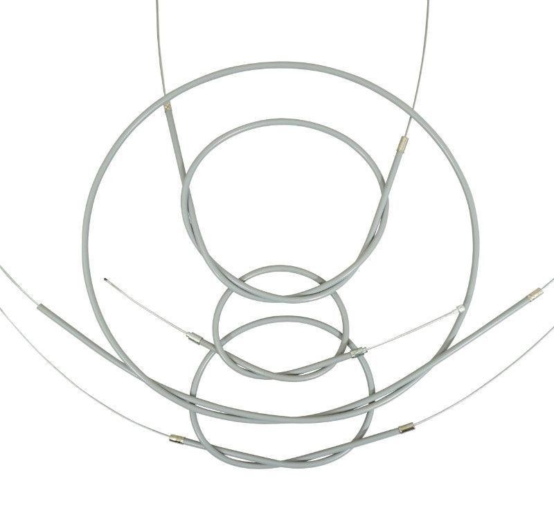 Cable et gaine grise adaptable Solex 5000 pour vos balades et rassemblements de vélomoteurs