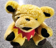 RARE Vintage Grateful Dead Plush Bear 12" Steven Smith Dancing Bears Yellow Red