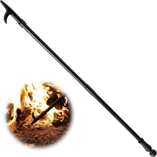 Fire Poker for Fire Pit, 46 Inch Extra Long Portable Campfire Poker for Fireplac