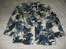 Coldwater Creek Women's Abstract Floral Open Jacket P14 New tag