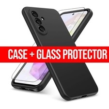 Case for Samsung Galaxy A17 5G A16 A26 A36 A56 and Glass Screen Protector Cover