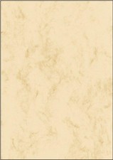(TG. 100 fogli) SIGEL DP372 Carta da Lettere/Carta marmorizzata, beige, A4, 90 g
