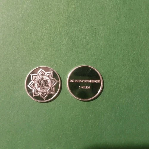 Heart Chakra Round One Gram .999 Fine.