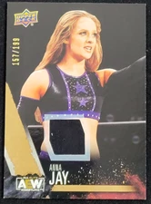 2021 UPPER DECK AEW ANNA JAY GOLD RELIC #D 157/199