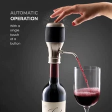FineDine Exquisite Stainless Electric Wine Aerator One Touch Operated Dispenser