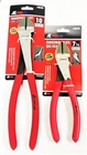 2 ATE PRO 10" & 7-1/2" LONG REACH DIAGONAL CUTTERS WIRE CUTTING PLIERS DYKES