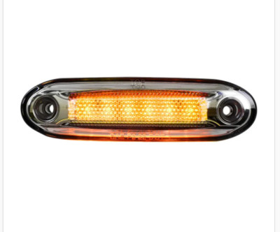 5-1/8  RECTANGULAR AMBER LED SIDE MARKER LIGHT WITH AMBER UNDER GLOW EFFECT