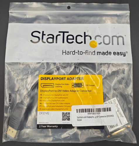 StarTech.com DisplayPort male to DVI Female Video Adapter DP2DV12 Inc VAT