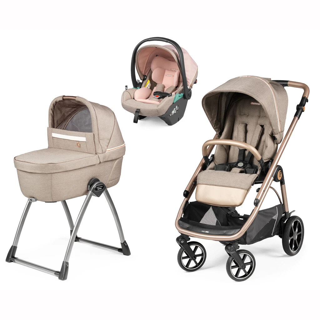 Fast Trio + Belvedere Cradle + First Trip Lounge MON AMOUR Peg Perego