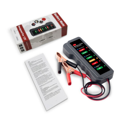 LED 12V Car Battery Tester Load Alternator Charging Cranking Diagnostic Tool 