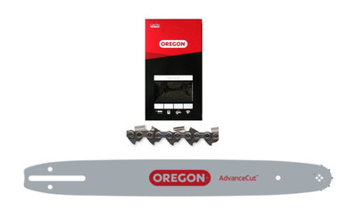 Poulan 20'' Bar & Full Chisel Chain, Oregon 200PXBK041 / 20LPX078G
