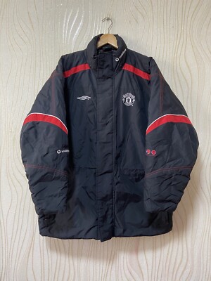 MANCHESTER UNITED 2000 2002 FOOTBALL SOCCER COAT JACKET PUFFER