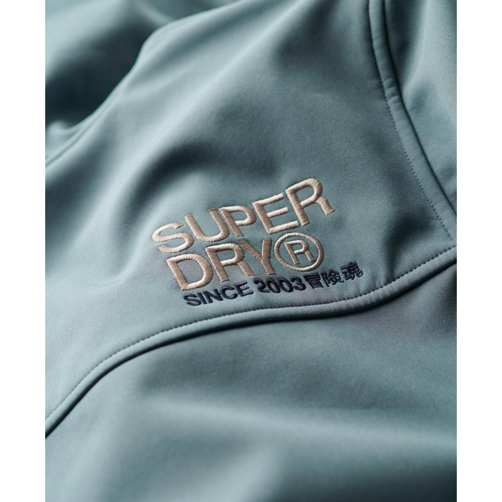 Superdry Hooded Soft Shell Trekker Jacket Stormy Blue image 8
