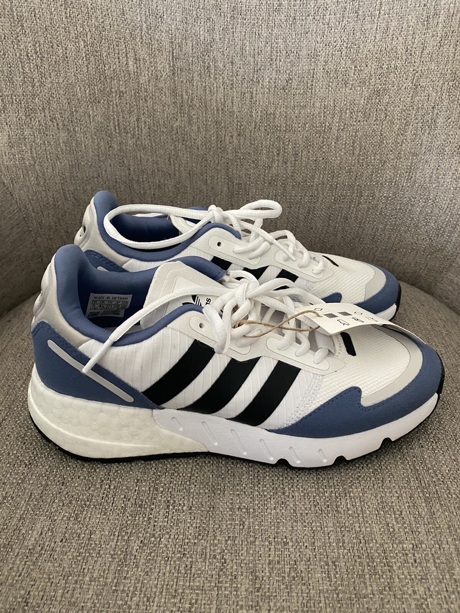 ADIDAS ZX 1K Boost Sneakers Mens Size 5 Womens 6.5 White