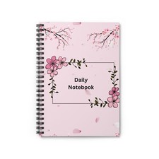 Floral Notebook, Spring Inspiration Journal, Ruled Line Diary, Gift for Writers,