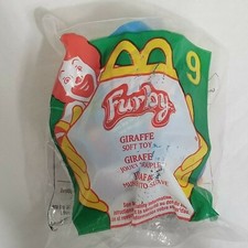 NEW Furby Giraffe 2000 McDonalds Happy Meal 9 Plush Sealed -V