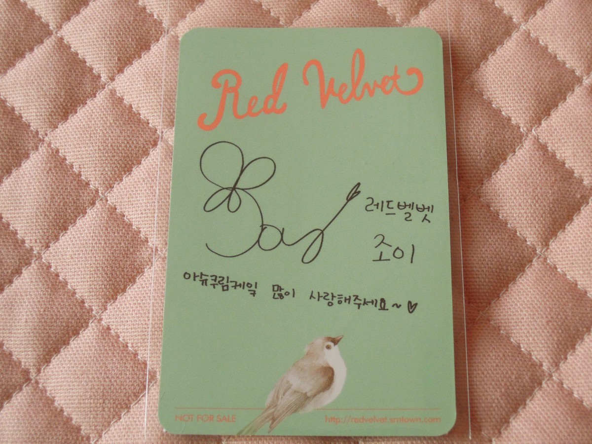 Red Velvet 1st Mini Album Ice Cream Cake Photocard Wendy Irene
