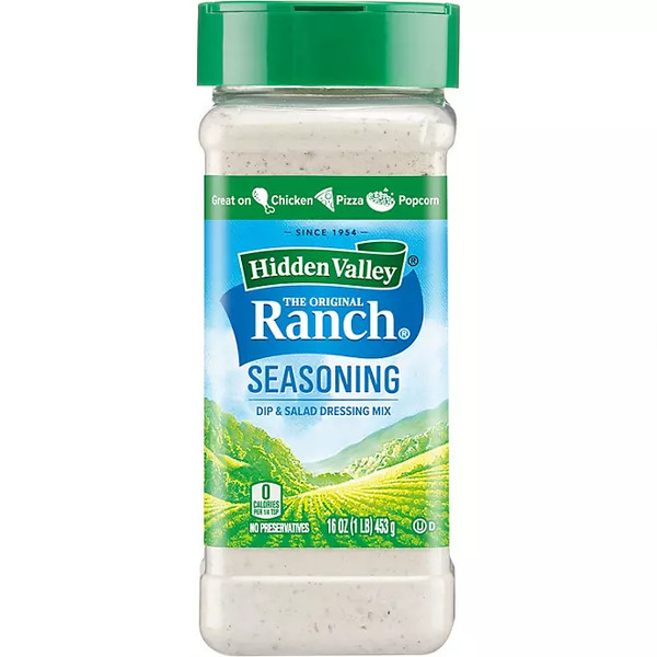 Mezcla de aderezo y condimento para ensaladas Hidden Valley Original Ranch, 16 oz.