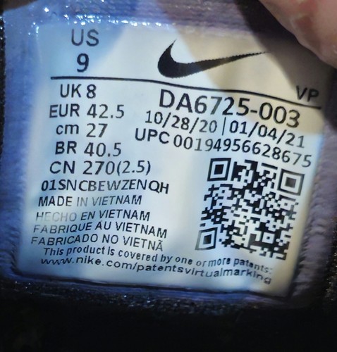 Nike Cosmic Unity Ghost Black Shoes DA6725-003 Men Size 9 Vgc See Description - Picture 16 of 16
