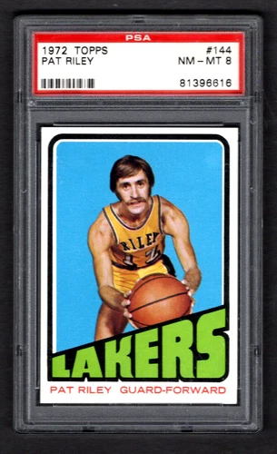 1972 Topps Basketball Pat Riley #144 PSA 8