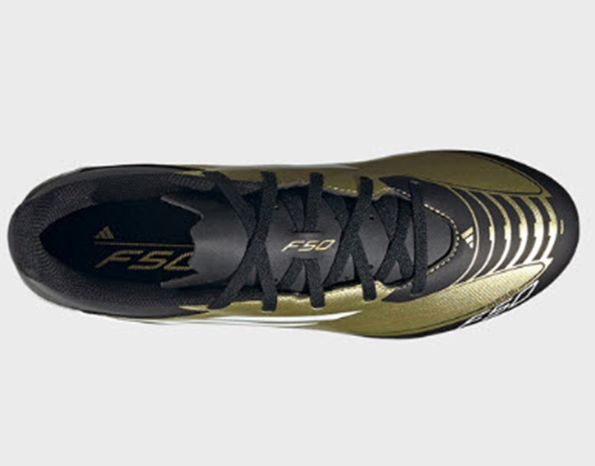 Adidas Men F50 Messi Club FxG Cleats Football Gold Soccer  display picture 1