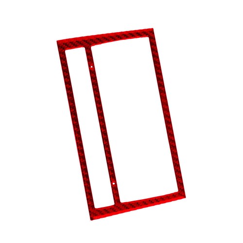 Red Carbon Fiber Air Conditioner Frame Panel Cover Trim For Audi A4 S4 2005-2006 - Picture 7 of 12