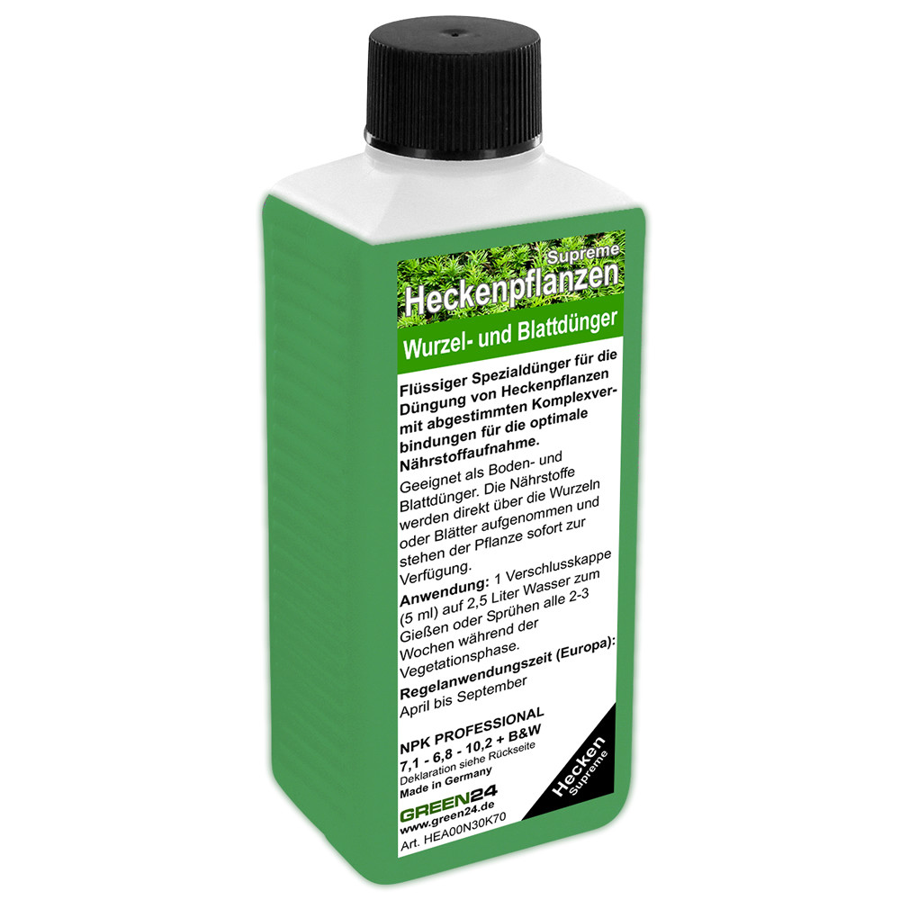 Hecken-Dnger Heckenpflanzen Flssigdnger NPK f. Laubhecken + Immergrne  Hecken | eBay.de