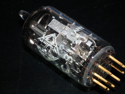 1 Tube Philips ECC8100 Vintage, Broches Dorées - NOS, Testé, Neuf Sous Boîte