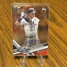 2017 Topps Clearly Authentic Trevor Story Auto Red /50 *On Card Auto* #CAAU-TS