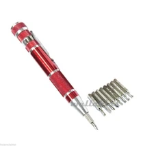 10pc Precision Screwdriver Bit Set Torx Dr Star Bits Flat, Phillip T6 T8 T9 T10