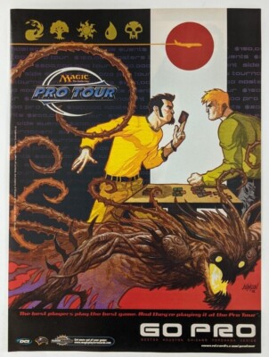 Pro Tour Magic the Gathering Print Ad Poster Art PROMO Original