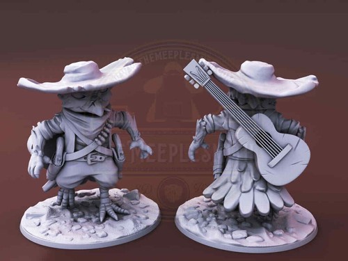 Curious Critters of Whimsy Isle. "The Bandito" miniature for DnD RPG, Tabletop.. - Imagen 2 de 5