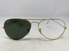 Ray Ban Italy AVIATOR RB 3025 L0205 58-14 2N Gold Metal Sunglasses Frame -T49