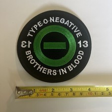 TYPE O NEGATIVE Brother In Blood Round EMBROIDERED PATCH