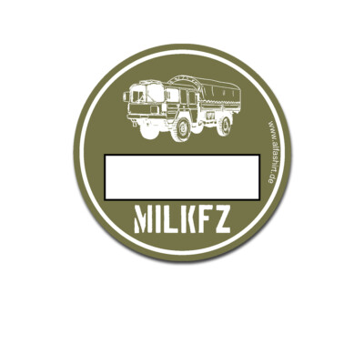 Fun environmental badge for BW MilKFZ Bundeswehr cat1 truck olive environmental zone 8cm #a4804
