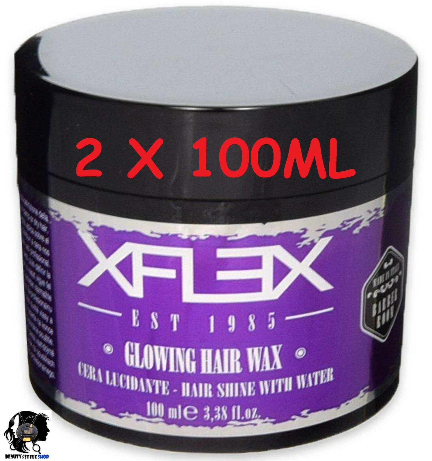 Offerta 2X Cera Capelli Xflex Glowing Violet 100ml - Tenuta Dinamica