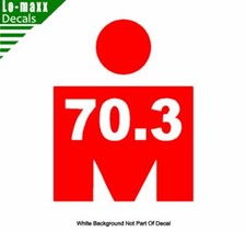 Ironman Triathlon 70.3 Endurance Multisport Race Event Die Cut Vinyl Decal