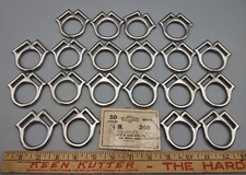 Vintage North Judd Anchor  Horse Tack 3/4" Squares #369 Nickel 3/4" 20 Total