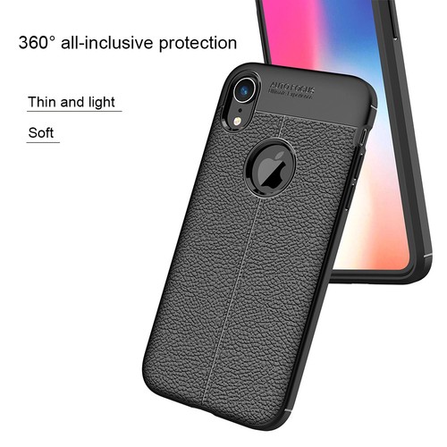 For iPhone Xs MAX Xs Xr X Case Shockproof Slim Cover with Rear Texture Design - Picture 14 of 25