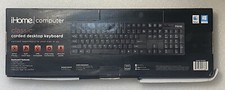 iHome Classic Corded Quiet Touch Slim Full Size USB Desktop Keyboard NEW L4