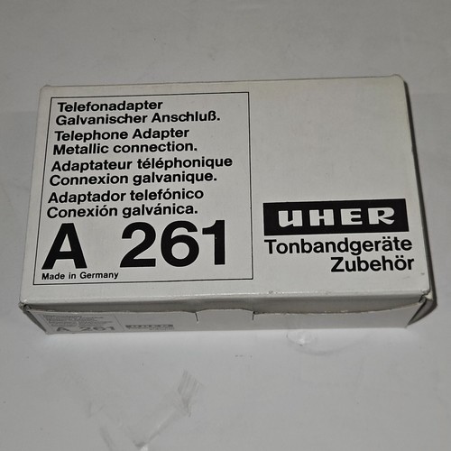 UHER A261 Adapter telefoniczny Połączenie galwaniczne Niemcy – stan bardzo dobry - Zdjęcie 4 z 4