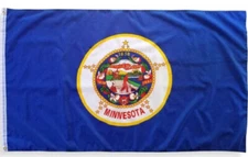 Minnesota Flag 3x5ft House Flag OLD US State Flag MN 100D SPUN POLYESTER Flag