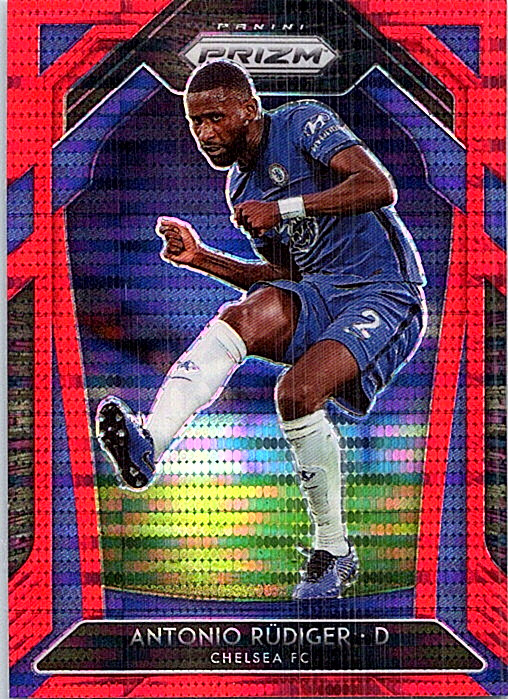 2020-21 Prizm Premier League Red Pulsar #214 Antonio Rudiger