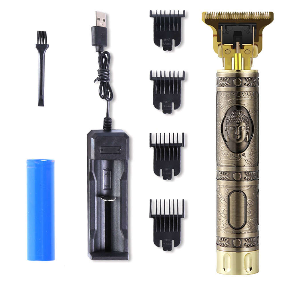 Professional Hair Clippers Trimmer Cordless Zero Gapped T-Blade Cutting E0A2