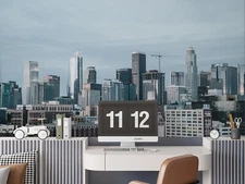 3D Sky City Building Self-adhesive Removable Wallpaper Murals Wall 35