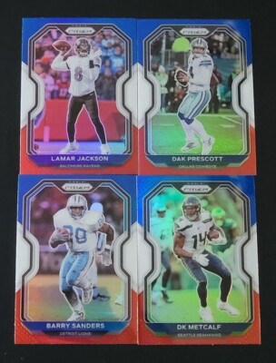 2020 Prizm Football RED WHITE BLUE Veteran Prizms 1-300 You Pick