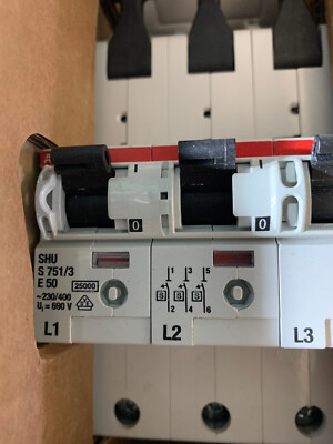 ABB	Elektro	2CDS781001R4502	S751/3-E50SHU. 3er-Block NEU!!!