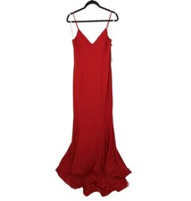 NEW ALYCE PARIS PROM 60293 sz 10 Mermaid Red Dress Maxi Gown Formal V Neck